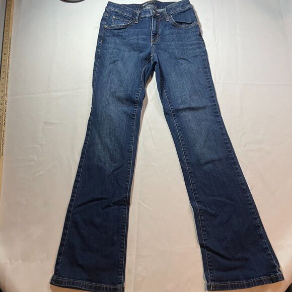 Simply Vera Wang Bootcut Jeans Womens Size 4 Blue Dark Wash Denim Mid Rise - Picture 1 of 4